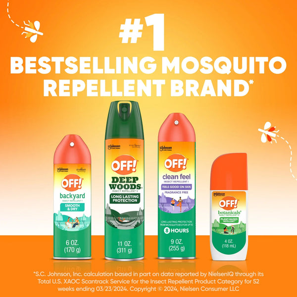 Deep Woods Tick Repellent V, Long Lasting Outdoor Mosquito Bug Spray - 2 packs - 8 oz per pack - plus 3 My Outlet Mall Resealable Storage Pouches