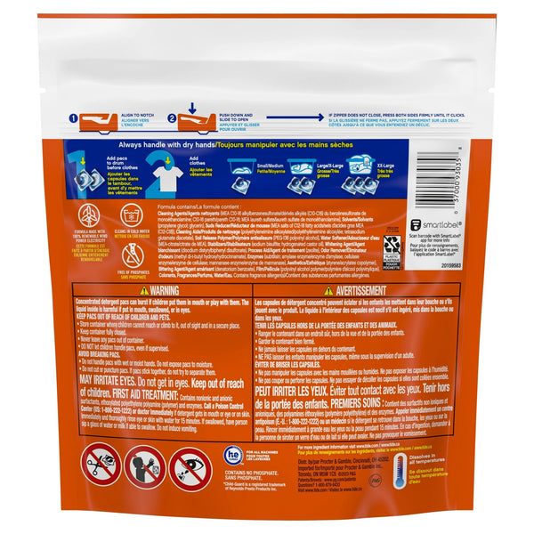Pods Liquid Laundry Detergent Pacs, Original Scent - 1 pack - 16 Count - plus 3 My Outlet Mall Resealable Storage Pouches