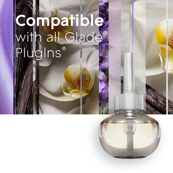 PlugIns Scented Oil 5 Refills, Air Freshener, Lavender & Vanilla Fragrance, Essential Oil Infused Wall Plug In, 3.35 oz - 3 packs - plus 3 My Outlet Mall Resealable Storage Pouches
