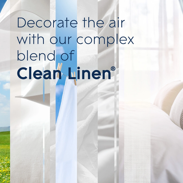 PlugIns Scented Oil, Air Freshener, Clean Linen, 0.67 oz - 1 pack - 5 Count per pack - plus 3 My Outlet Mall Resealable Storage Pouches