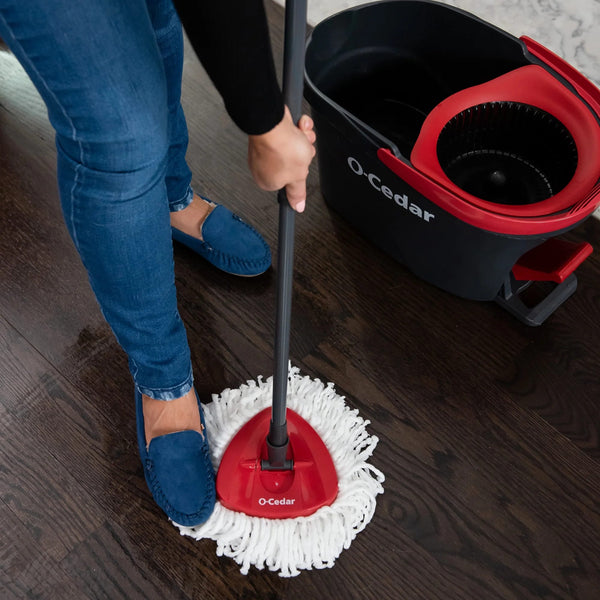 EasyWring Spin Mop Head Replacement, Machine Washable Microfiber Refill - 1 pack - plus 3 My Outlet Mall Resealable Storage Pouches