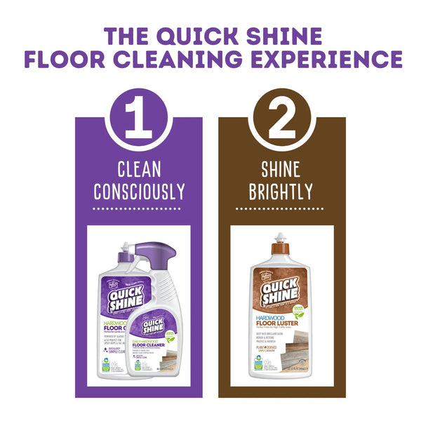 Hardwood Floor Luster, Pfas-Free Formula Floor Polish with Plant-Derived Carnauba - 1 pack - 27 oz per pack - plus 3 My Outlet Mall Resealable Storage Pouches