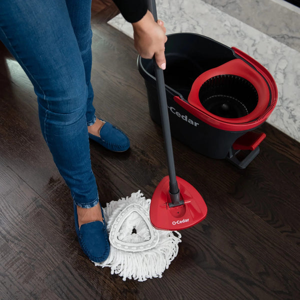 EasyWring Spin Mop Head Replacement, Machine Washable Microfiber Refill - 1 pack - plus 3 My Outlet Mall Resealable Storage Pouches