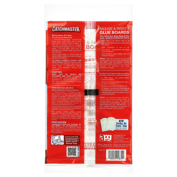 Mouse and Insect Glue Board Traps, Pre-baited and Ready to Use Indoors, Safe, non-toxic, and Easy to Use - 2 pack - plus 3 My Outlet Mall Resealable Storage Pouches