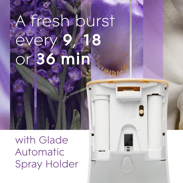 Automatic Spray Refills, Air Freshener, Infused with Essential Oils, Lavender & Vanilla - 2 packs - 2 count per pack - plus 3 My Outlet Mall Resealable Storage Pouches