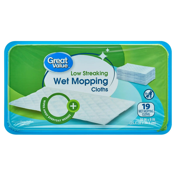 Wet Mopping Cloth Refills - 1 pack - 38 count per pack - plus 3 My Outlet Mall Resealable Storage Pouches