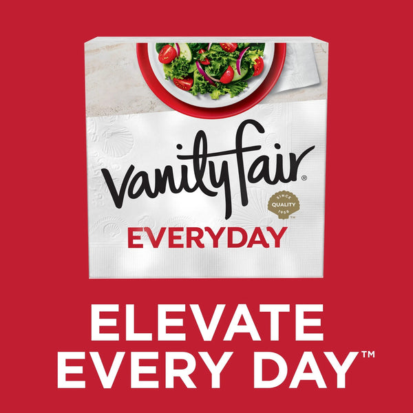 Everyday Paper Napkins, White, Soft and Smooth Disposable Napkins - 2 packs - 100 Count per pack - plus 3 My Outlet Mall Resealable Storage Pouches