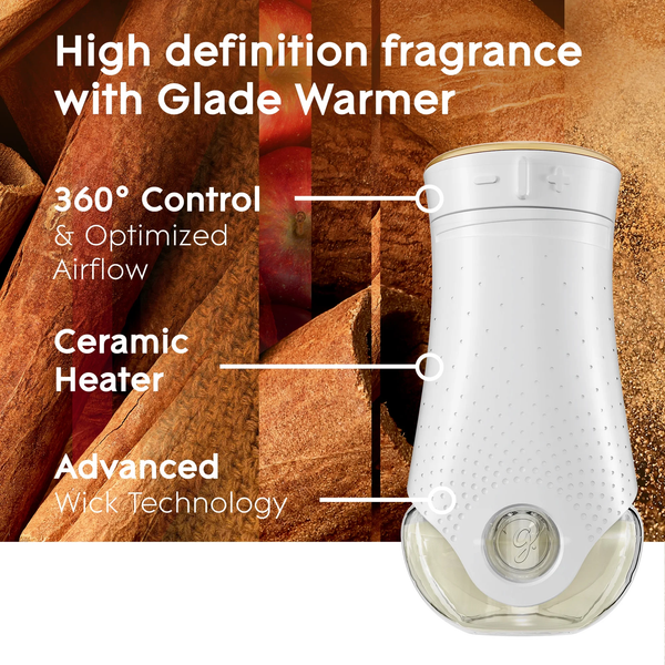 PlugIns Scented Oil 5 Refills, Air Freshener, Apple Cinnamon, Essential Oil Infused Wall Plug In, 3.35 FL oz - 1 pack - 5 Count per pack - plus 3 My Outlet Mall Resealable Storage Pouches