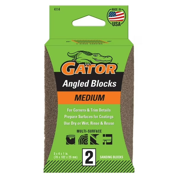 2-5/8x4 Double Angled Sponge Medium - 2 packs - 2 count per pack - plus 3 My Outlet Mall Resealable Storage Pouches