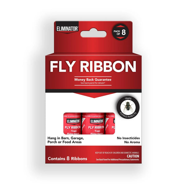 Non-Toxic Fly Ribbon, Poison-Free Pest Control, Sticky Paper, Traps Flying Insects - 1 pack - plus 3 My Outlet Mall Resealable Storage Pouches