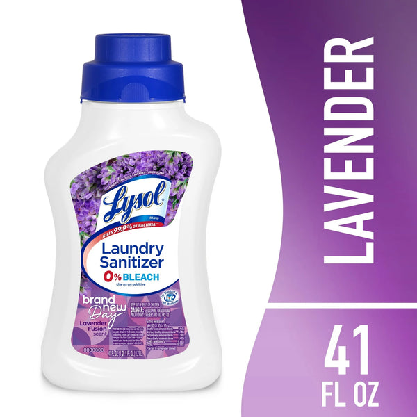 Laundry Sanitizer Additive, Sanitizing Liquids for Clothes and Linens, Lavender - 1 pack - 41 oz per pack - plus 3 My Outlet Mall Resealable Storage Pouches