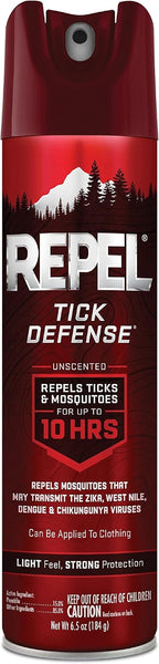 Tick Defense Aerosol Spray with 15% Picaridin - 3 packs - 6.5 oz per pack - plus 3 My Outlet Mall Resealable Storage Pouches