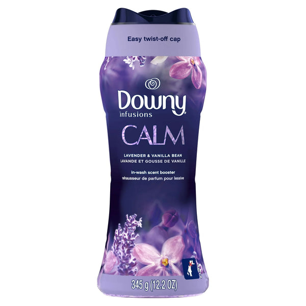 Infusions Calm In-Wash Laundry Scent Booster Beads, Lavender and Vanilla Bean - 2 packs - 12.2 oz per pack plus 3 My Outlet Mall Resealable Storage Pouches