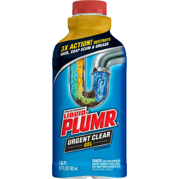Drain Clog Remover Gel, Urgent Clear - 1 pack - 17 oz per pack - plus 3 My Outlet Mall Resealable Storage Pouches