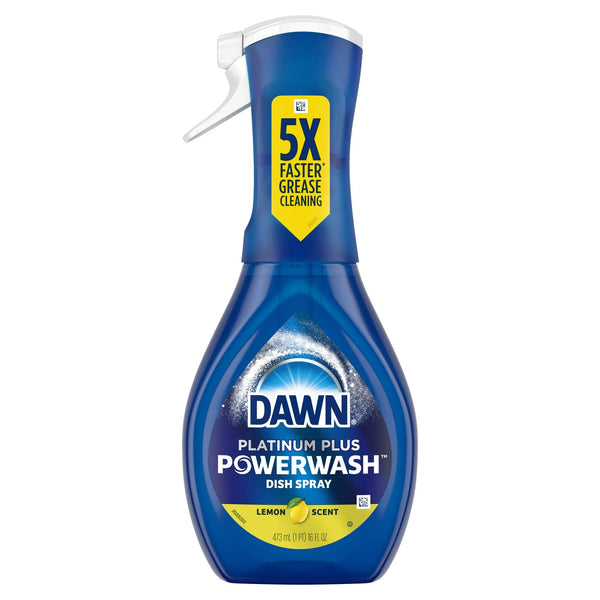 Platinum Powerwash Dish Spray, Dish Soap, Lemon Starter Kit - 1 pack - 16 fl oz per pack - plus 3 My Outlet Mall Resealable Storage Pouches
