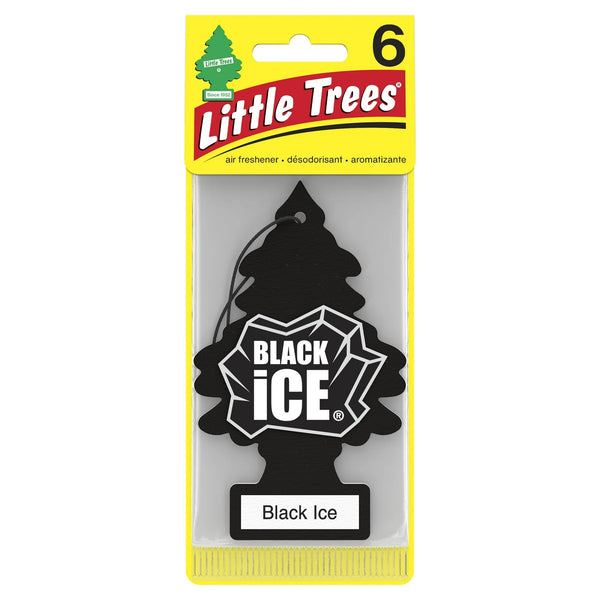 Air Freshener Black Ice Fragrance 6 count - 1 pack - plus 3 My Outlet Mall Resealable Storage Pouches