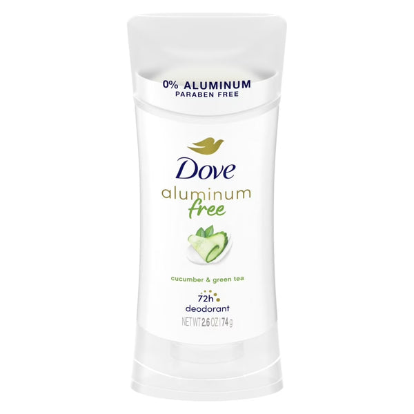 Aluminum Free Deodorant for Women Cucumber and Green Tea - 2 packs - 2.6 oz per pack - plus 3 My Outlet Mall Resealable Storage Pouches