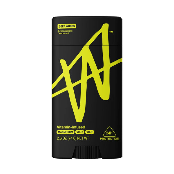 Jake Paul Men's Antiperspirant Deodorant Odor Blocking Sweat Defense Deep Woods - 1 pack - 2.6 oz per pack - plus 3 My Outlet Mall Resealable Storage Pouches