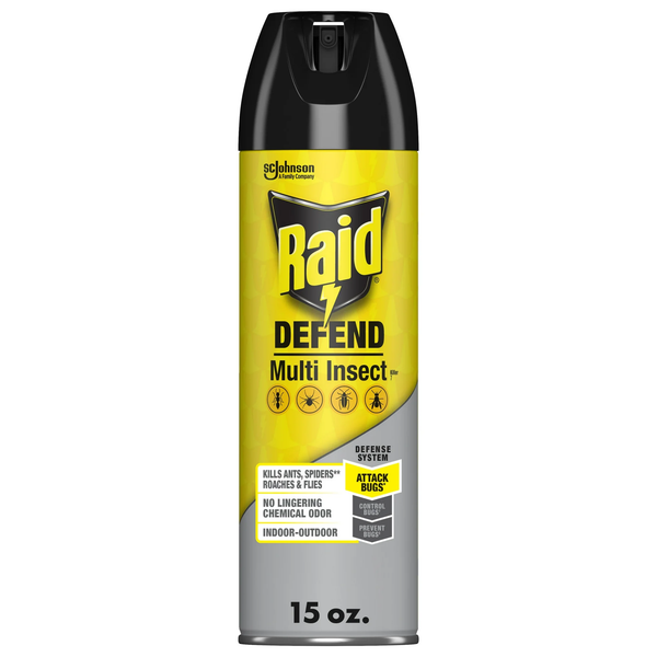 Defend Multi Insect, Indoor and Outdoor Ants, Roaches, Spiders and Flies Insect Killer Bug Spray - 1 pack - 15 oz per pack plus 3 My Outlet Mall Resealable Storage Pouches