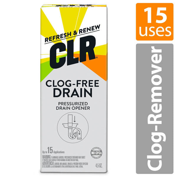 Clog-Free Drain Opener, Chemical-Free Pressurized Air Canister - 2 packs - 4.5 oz per pack - plus 3 My Outlet Mall Resealable Storage Pouches