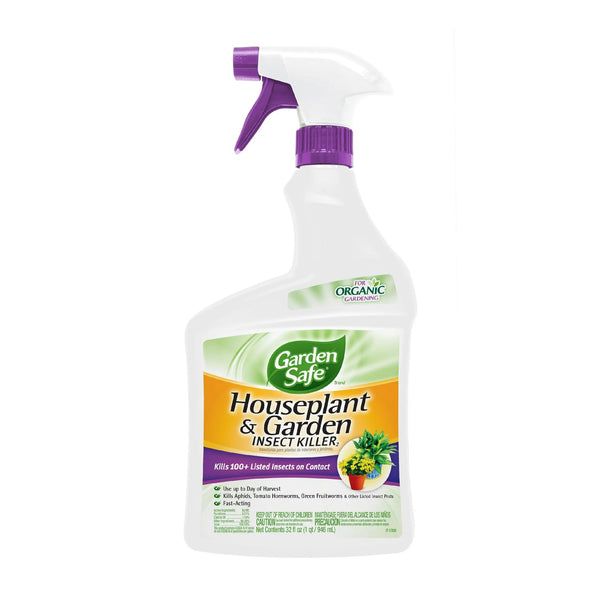 Houseplant and Garden Insect Killer Ready-to-Use - 1 pack - 32 oz per pack - plus 3 My Outlet Mall Resealable Storage Pouches