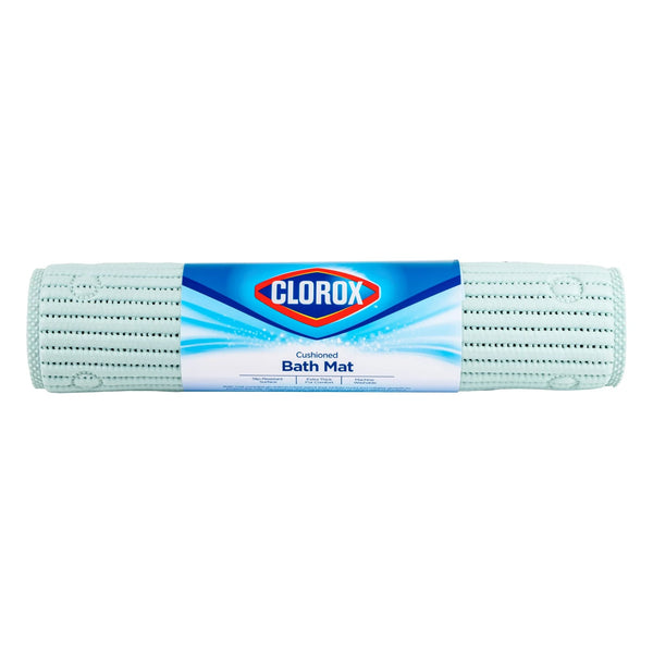 Cushioned Foam Bathtub Mat with Suction Cups, Blue 17" x 36" - 2 packs - plus 3 My Outlet Mall Resealable Storage Pouches