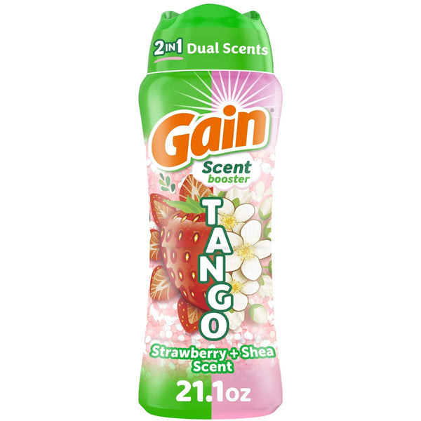 Tango 2-in-1 Dual Scent In-Wash Laundry Scent Booster Beads, Strawberry & Shea Scent - 1 pack - 21.1 oz per pack - plus 3 My Outlet Mall Resealable Storage Pouches