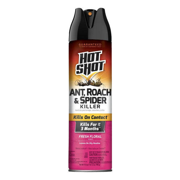 Ant, Roach & Spider Killer, Fresh Floral Scent Formula - 1 pack - 17.5 oz per pack - plus 3 My Outlet Mall Resealable Storage Pouches