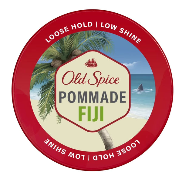 Fiji Pomade for Men, Loose Hold, Low Shine, Men's Hair Styling Pomade - 1 pack - 2.22 oz per pack - plus 3 My Outlet Mall Resealable Storage Pouches