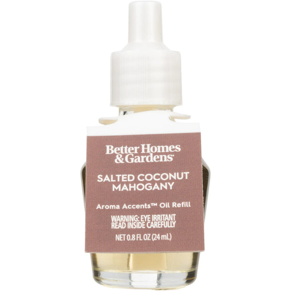 Aroma Accents Fragrance Oil, Salted Coconut & Mahogany - 1 pack - plus 3 My Outlet Mall Resealable Storage Pouches