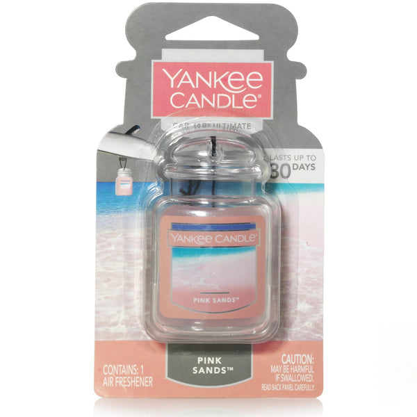 Car Jar Ultimate Pink Sands Scent, Hanging Car Air Freshener - 2 packs - plus 3 My Outlet Mall Resealable Storage Pouches
