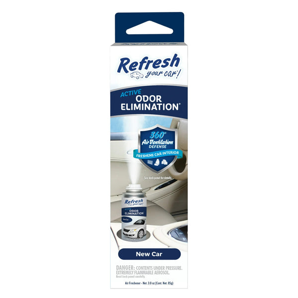 Active Odor Elimination Fogger, New Car Scent - 2 packs - plus 3 My Outlet Mall Resealable Storage Pouches