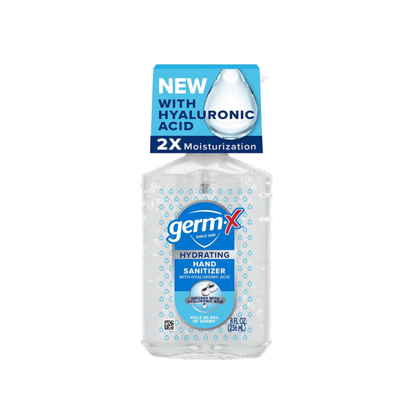 Hand Sanitizer, Hydrating with Hyaluronic Acid, Pump Bottle- 3 packs - 8 fl oz per pack - plus 3 My Outlet Mall Resealable Storage Pouches
