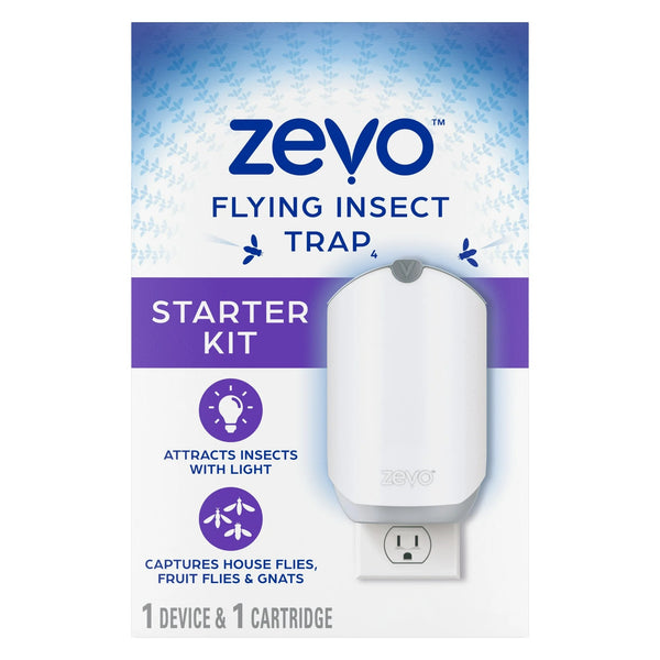 Flying Insect Indoor Fly Trap (1 Device + 1 Refill) - 1 pack - plus 3 My Outlet Mall Resealable Storage Pouches