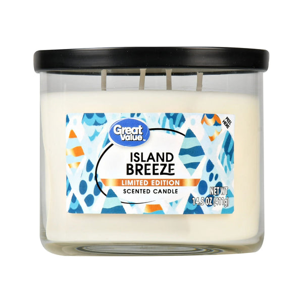 Limited Edition Island Breeze Candle - 1 pack - 14 oz per pack - plus 3 My Outlet Mall Resealable Storage Pouches
