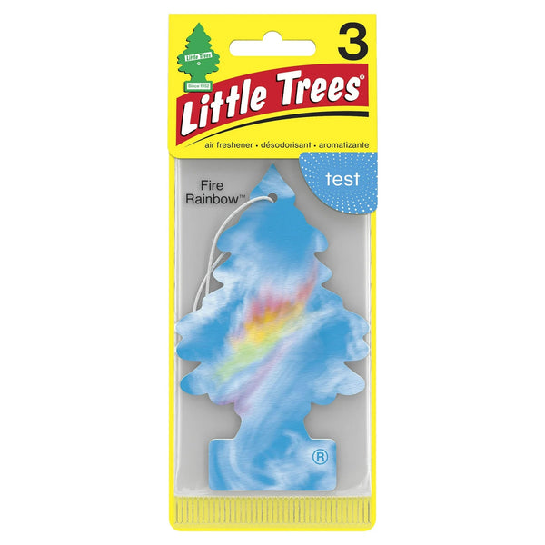 Air Freshener Fire Rainbow Fragrance - 3 packs - 3 count per pack - plus 3 My Outlet Mall Resealable Storage Pouches