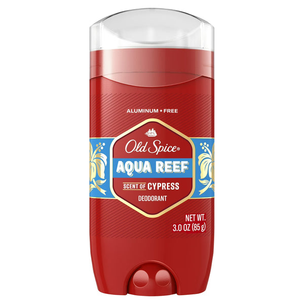 Men's Aluminum Free Deodorant, Invisible Solid Stick, Aqua Reef - 2 packs - 3 oz per pack - plus 3 My Outlet Mall Resealable Storage Pouches