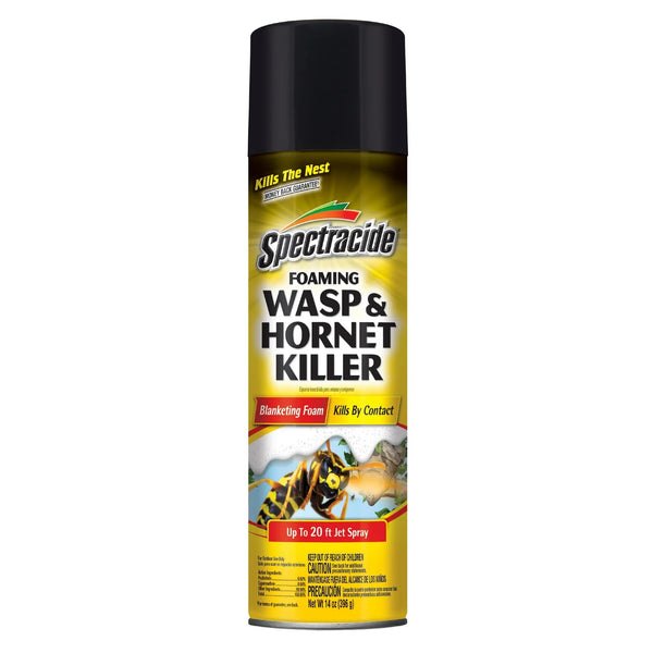 Foaming Wasp and Hornet Killer, Blanketing Foam Kills By Contact  - 1 pack - 14 oz per pack - plus 3 My Outlet Mall Resealable Storage Pouches