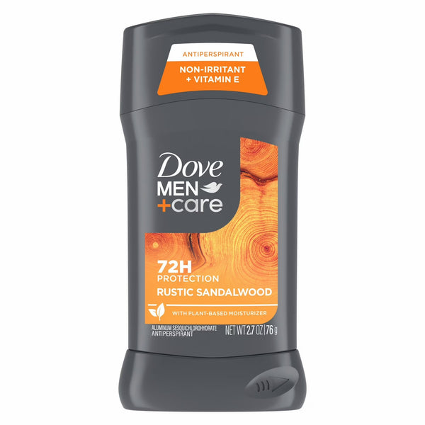 Men+Care Antiperspirant Deodorant Stick for Men Rustic Sandalwood - 1 pack - 2.7 oz per pack - plus 3 My Outlet Mall Resealable Storage Pouches