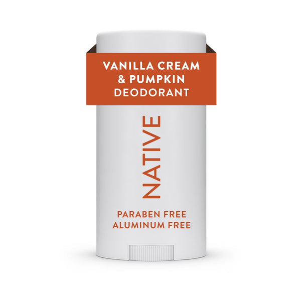 Aluminum-Free Vanilla Cream & Pumpkin Deodorant for Women and Men - 2 packs - 2.65 oz per pack - plus 3 My Outlet Mall Resealable Storage Pouches