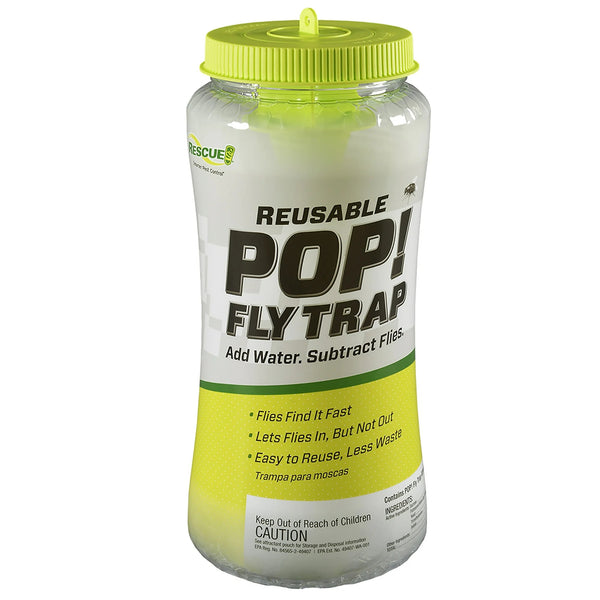 Pop! Reusable Outdoor Fly Trap, Resin -1 pack - plus 3 My Outlet Mall Resealable Storage Pouches