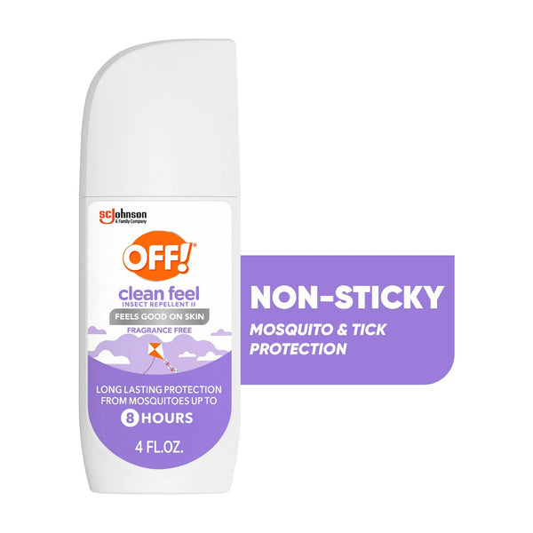 Clean Feel Picaridin Mosquito Repellent Spritz, Fragrance Free Bug Spray - 2 packs - 4 oz per pack - plus 3 My Outlet Mall Resealable Storage Pouches