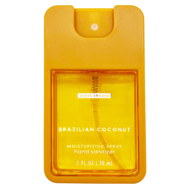 Hand Sanitizer Spray, Brazilian Coconut - 2 packs - 1fl oz per pack - plus 3 My Outlet Mall Resealable Storage Pouches
