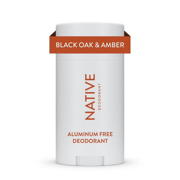 Deodorant, Aluminum Free, Black Oak & Amber, for Women and Men - 2 packs - 2.65 oz per pack - plus 3 My Outlet Mall Resealable Storage Pouches