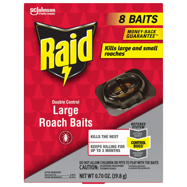 Double Control Large Roach Insect Killer Bait - 1 pack - plus 3 My Outlet Mall Resealable Storage Pouches