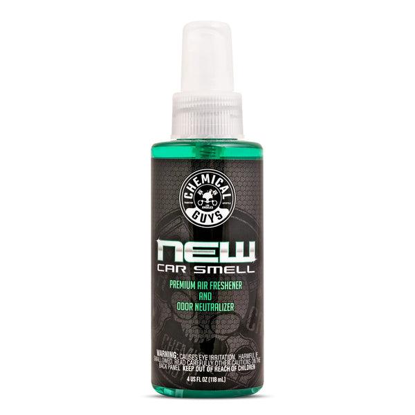 New Car Scent Air Freshener and Odor Eliminator - 2 packs - 4 oz per pack - plus 3 My Outlet Mall Resealable Storage Pouches