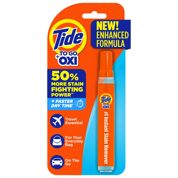 To Go Instant Laundry Stain Remover Pen and Spot Cleaner, Travel and Pocket Size Stain Stick - 1 pack - 0.33 fl oz per pack - plus 3 My Outlet Mall Resealable Storage Pouches