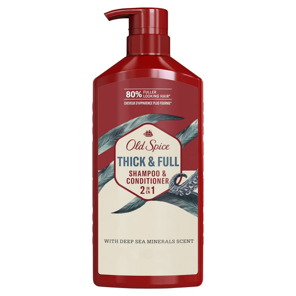 Men's 2-in-1 Shampoo and Conditioner for All Hair Types, Timber - 2 packs - 21.9Fl oz per pack - plus 3 My Outlet Mall Resealable Storage Pouches