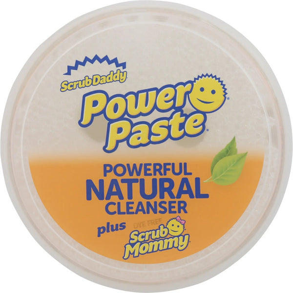 PowerPaste Kitchen and Bathroom Cleaning Paste - Natural Cleanser + Dye Free Scrub Mommy - 3 packs -  1 count per pack - plus 3 My Outlet Mall Resealable Storage Pouches