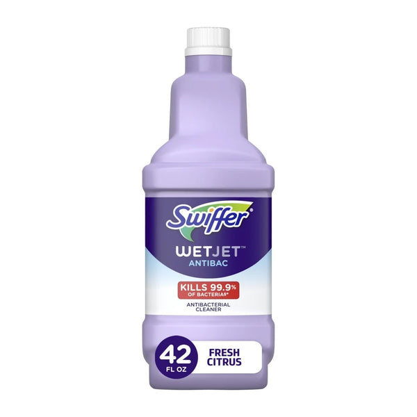 Wet Jet Mop Refill Solution, Floor Cleaner, Antibacterial - 1 pack - 32 oz per pack - plus 3 My Outlet Mall Resealable Storage Pouches